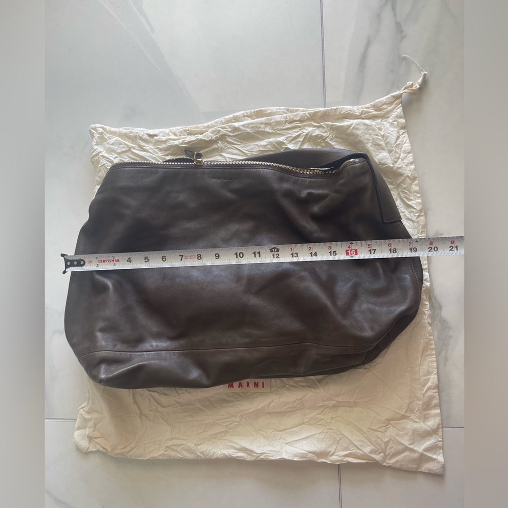 Marni Brown Leather Handbag - Picture 9 of 11